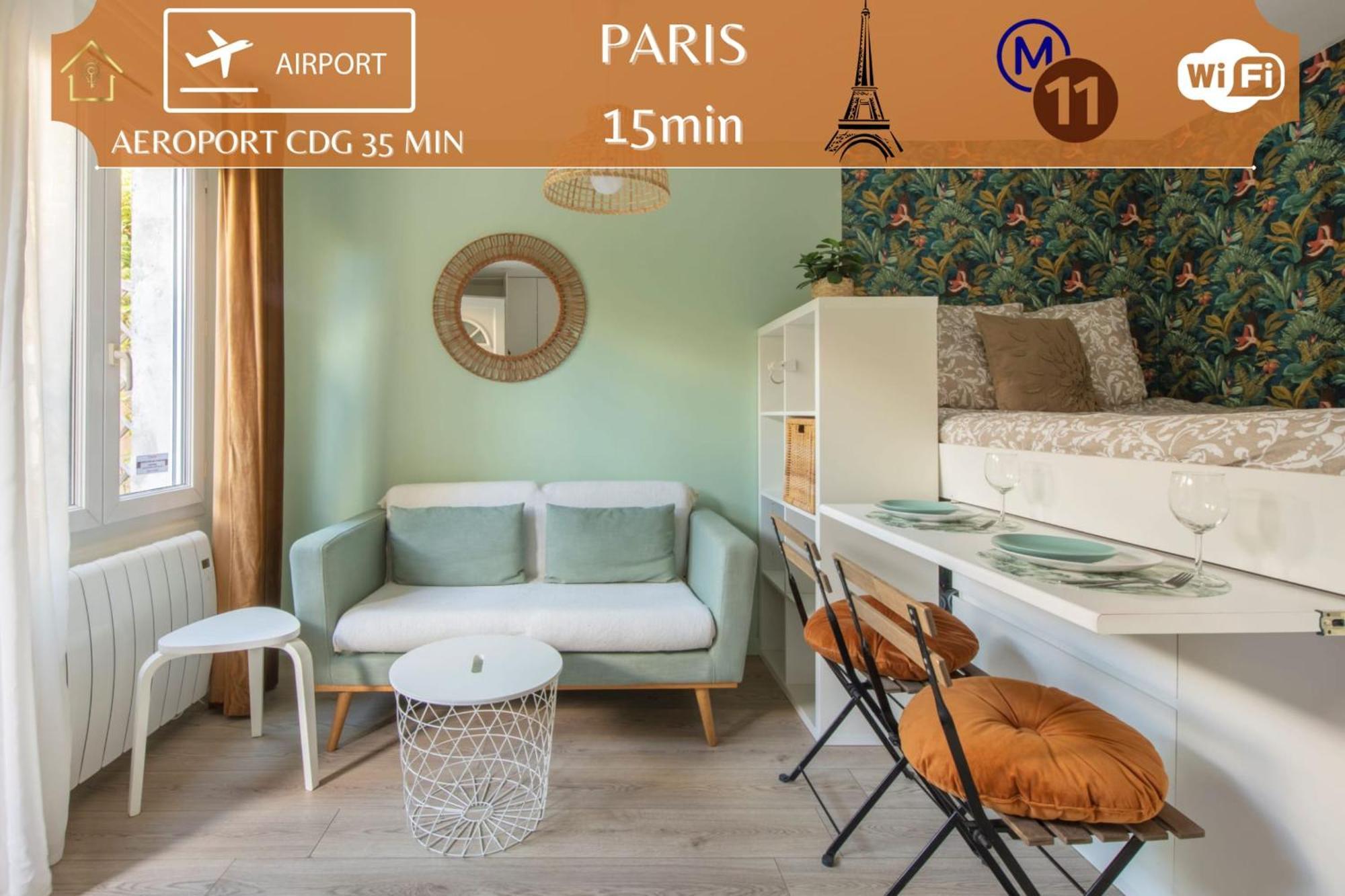 Benfleet 2 Cocooning Studio Proche Paris Романвил Екстериор снимка